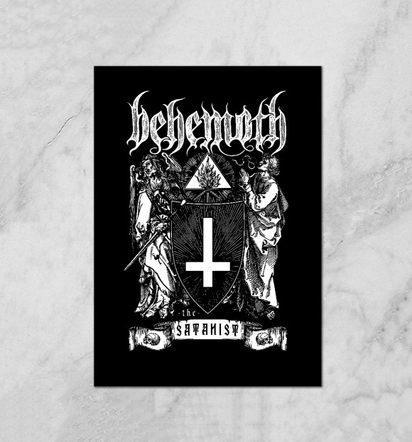 Плакат с притом Behemoth цвета Белый Плакат с изображением Behemoth цвета Белый