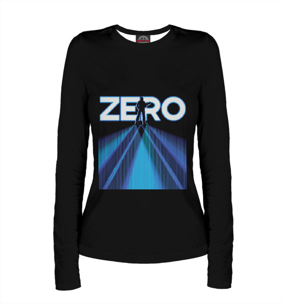 Женский лонгслив с притом Zero Tolerance цвета Белый Женский лонгслив с изображением Zero Tolerance цвета Белый