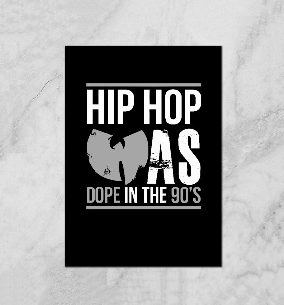 Плакат с изображением Dope Hip Hop цвета Белый