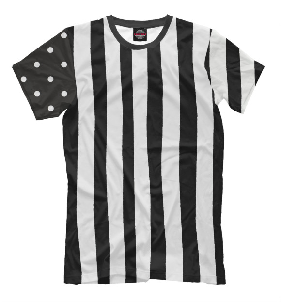 Мужская футболка с изображением полосы цвета Молочно-белый