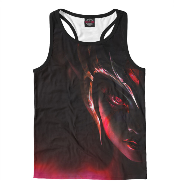 Мужская майка-борцовка с изображением Моргана цвета Белый