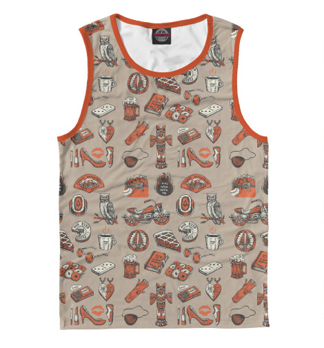 

Майки Print Bar, Белый, Twin Peaks Symbols