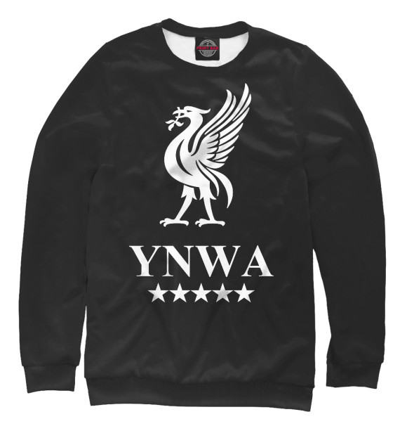 Мужской свитшот с изображением YNWA цвета Белый