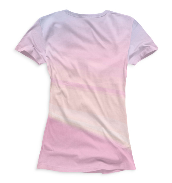 Женская футболка с изображением Stray Kids розовый фон цвета Белый
