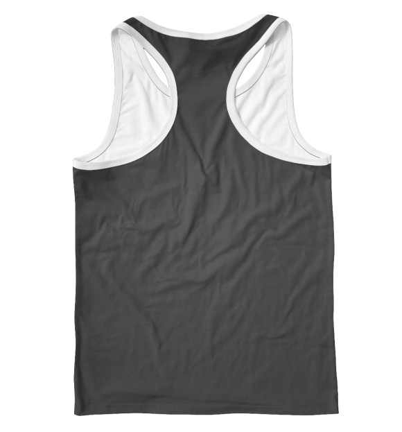 Мужская майка-борцовка с изображением Рок Музыка цвета Белый