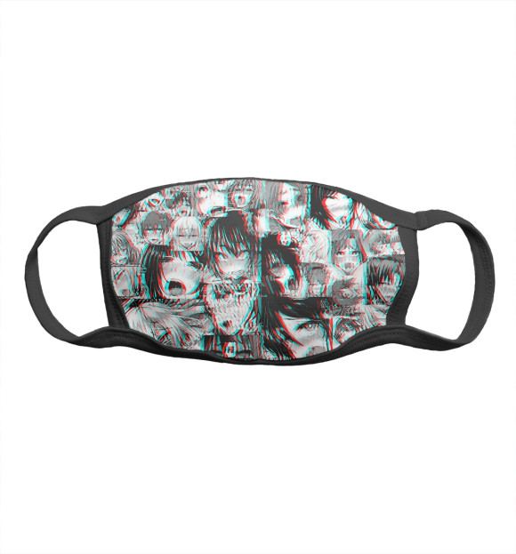 Маска тканевая с притом Ahegao | Ахэгао цвета Белый Маска тканевая с изображением Ahegao | Ахэгао цвета Белый