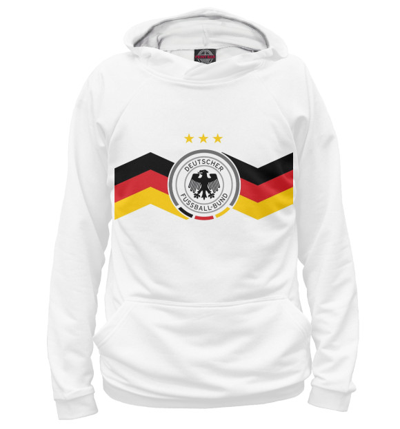 Худи для девочки с изображением Сборная Германии цвета Белый