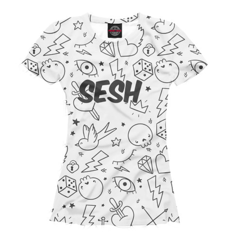 

Футболки Print Bar, Белый, Bones