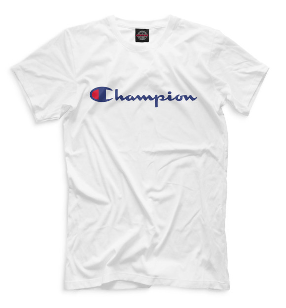 Мужская футболка с изображением Champion цвета Белый