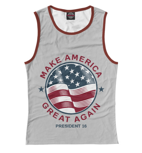 

Майки Print Bar, Белый, Make America Great Again