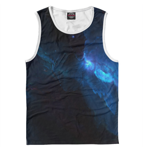 Мужская майка с изображением Космос цвета Белый