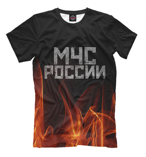 

Футболки Print Bar, Черный, МЧС России