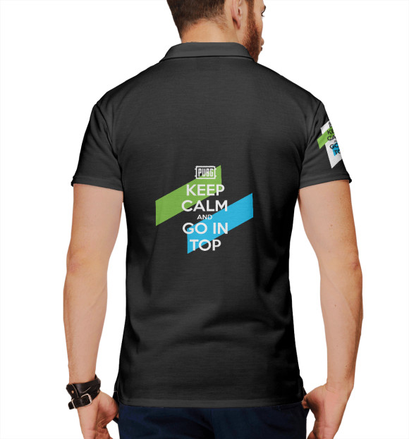 Мужское поло с притом PUBG Head Shot Black цвета Белый Мужское поло с изображением PUBG Head Shot Black цвета Белый