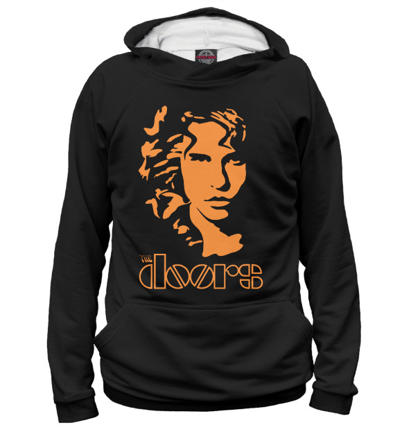Женское худи с изображением The Doors цвета Белый