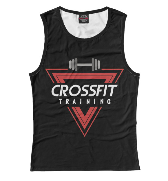 Женская майка с изображением Crossfit Training цвета Белый