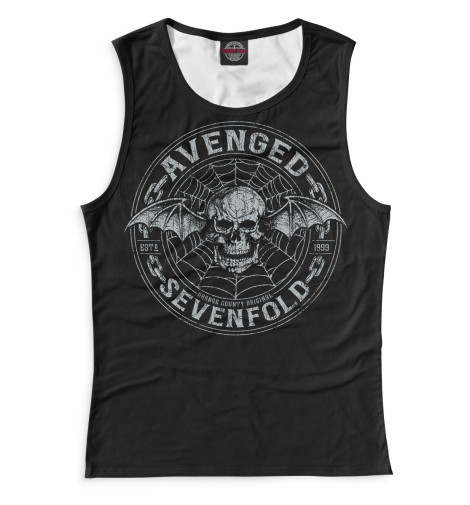 Майки Print Bar, Белый, Avenged Sevenfold