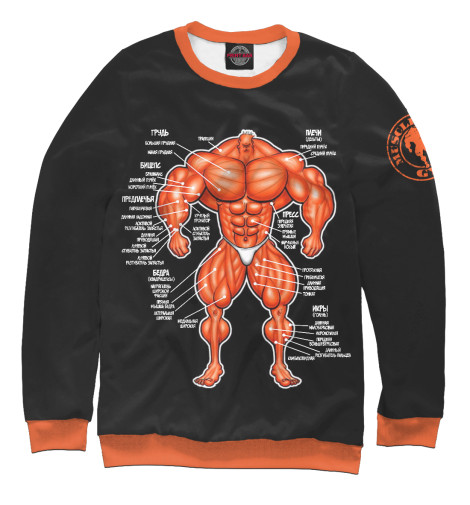 

Свитшоты Print Bar, Белый, Mhedz Anatomy