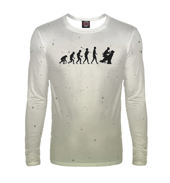 Мужской лонгслив с изображением Dentist цвета Белый