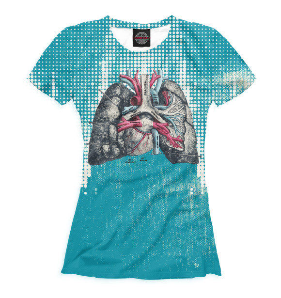 Футболка для девочек с изображением Легкие цвета Белый