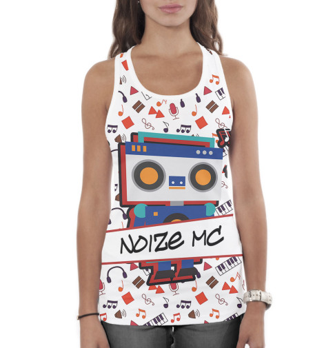 

Майки борцовки Print Bar, Белый, Noize MC