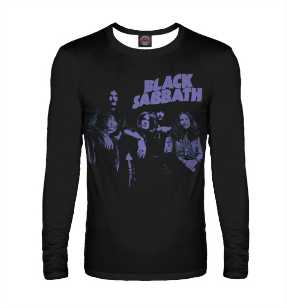 Мужской лонгслив с изображением Black Sabbath цвета Белый