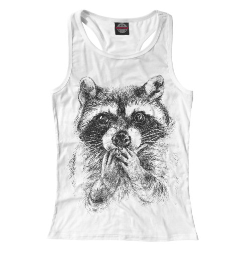 

Майки борцовки Print Bar, Белый, Енот