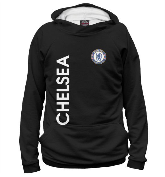 Мужское худи с изображением Chelsea цвета Белый