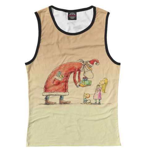 

Майки Print Bar, Белый, Санта