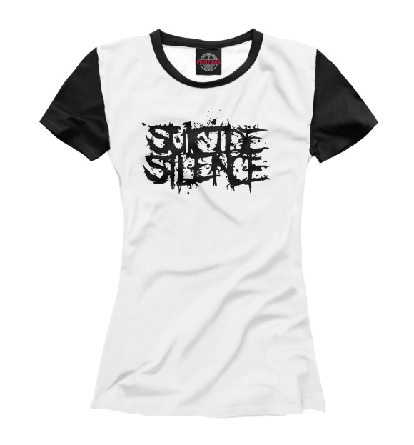 Футболка для девочек с изображением Suicide Silence цвета Белый