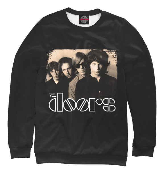 Мужской свитшот с изображением группа The Doors и Джим Моррисон цвета Белый