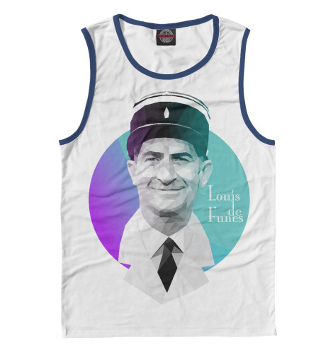 

Майки Print Bar, Белый, Луи Де Фюнес