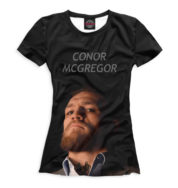 Футболка для девочек с изображением Conor McGregor цвета Белый