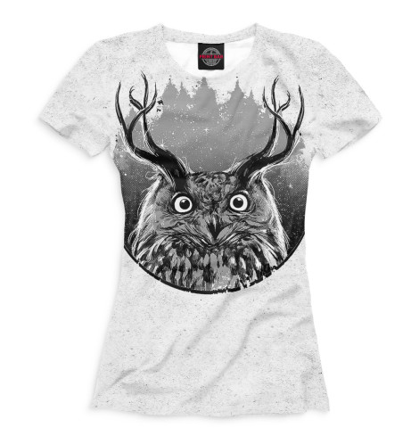 

Футболки Print Bar, Белый, Совы