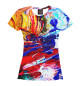 Женская футболка Абстрактные краски