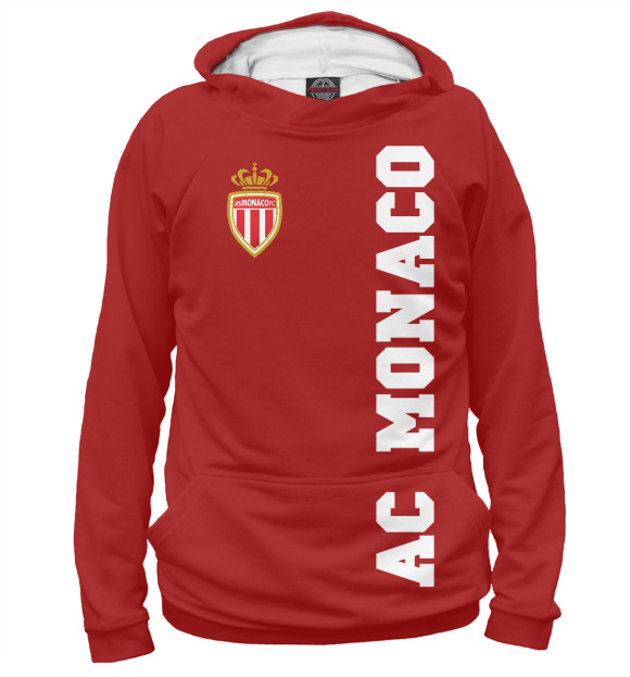 Худи для мальчика с изображением AC Monaco FC цвета Белый