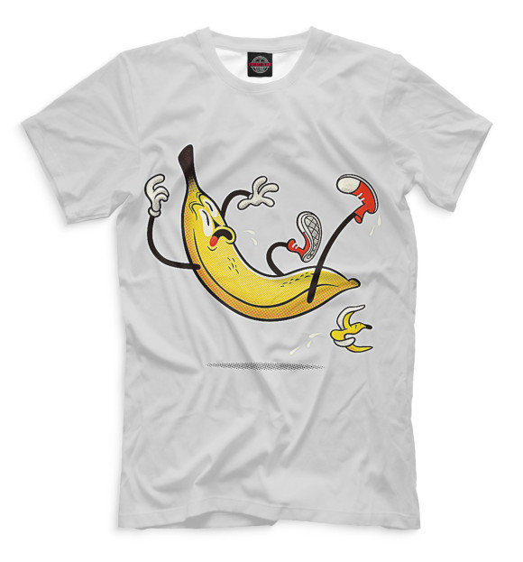 Мужская футболка с изображением Банан цвета Бежевый