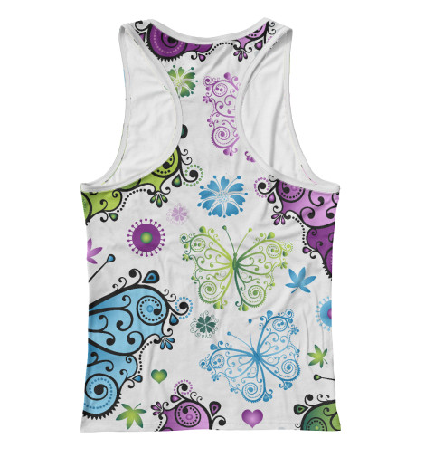 

Майки борцовки Print Bar, Белый, Butterfly