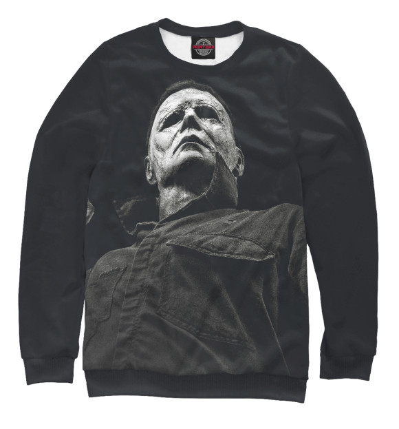Женский свитшот с изображением Halloween цвета Белый