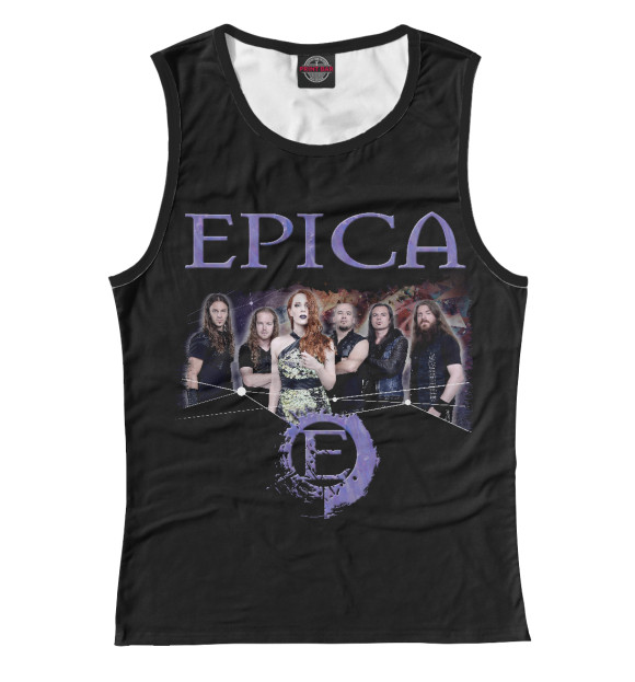 Майка для девочки с изображением EPICA цвета Белый