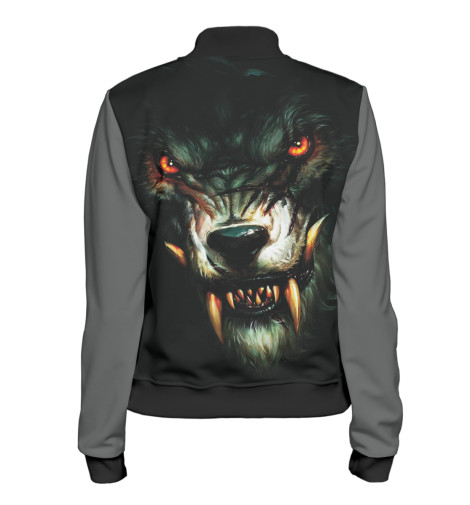 

Бомбер Print Bar, Белый, Волк