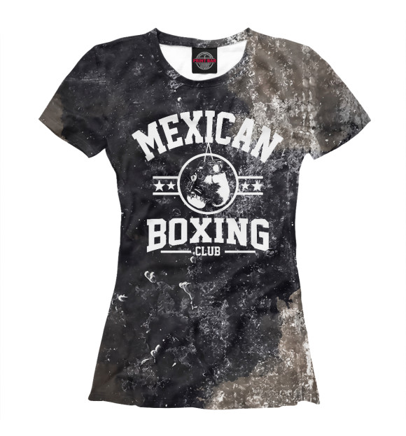 Футболка для девочек с изображением Mexican Boxing Club цвета Белый