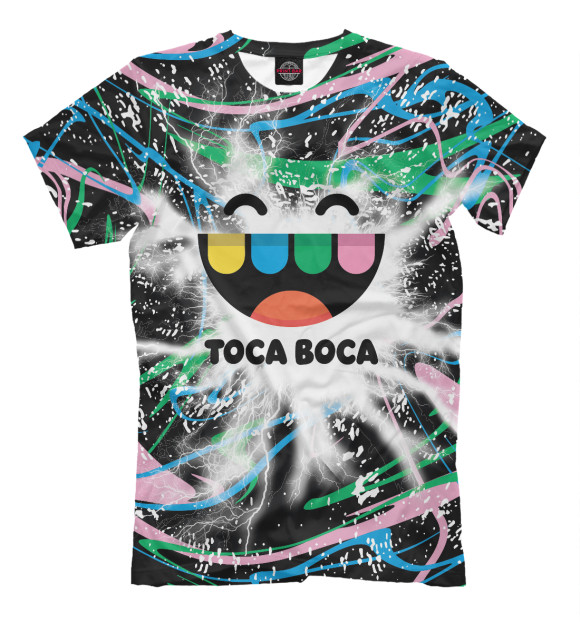 Мужская футболка с изображением Toca Boca цвета Белый