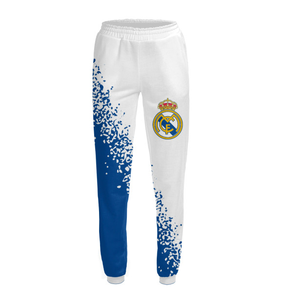 Женские спортивные штаны с изображением Real Madrid цвета Белый