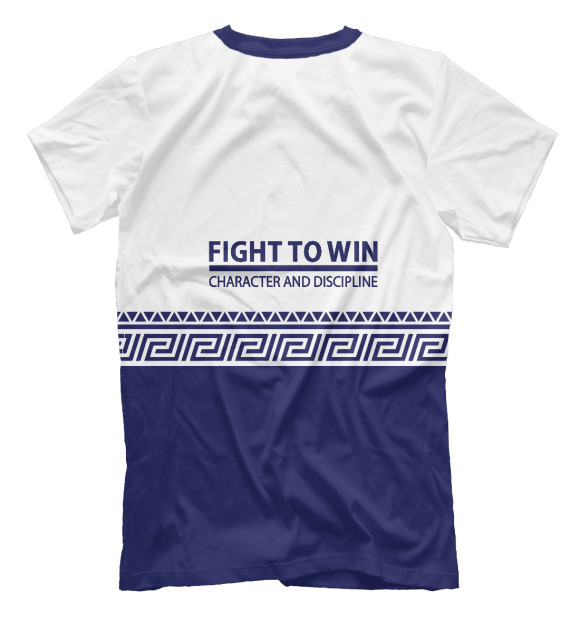 Футболка для мальчиков с изображением Вольная борьба - fight to win цвета Белый