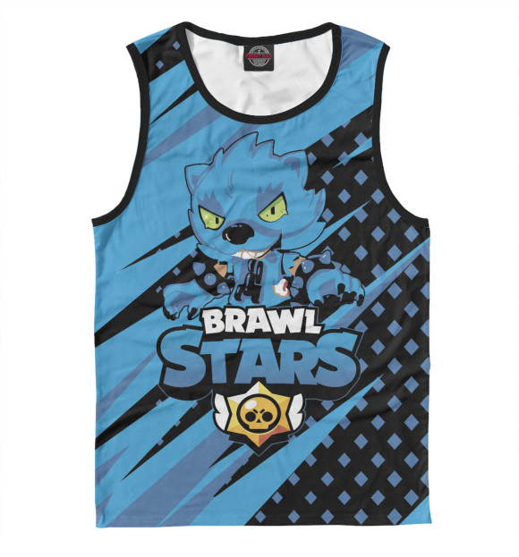 Майка для мальчика с изображением Brawl Stars цвета Белый