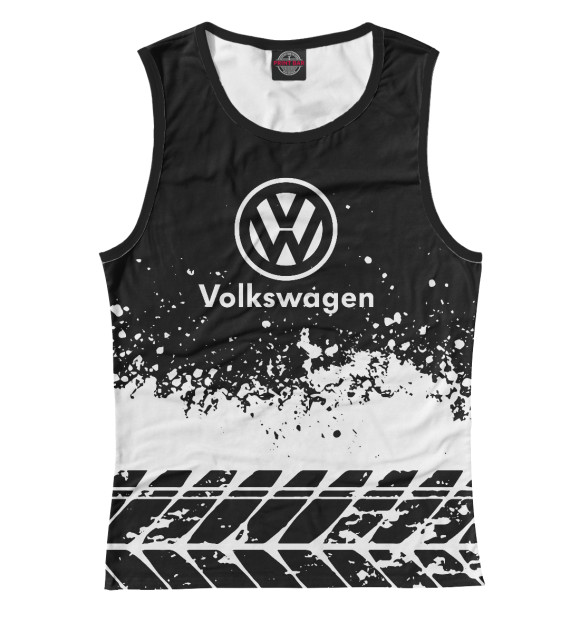 Женская майка с изображением Volkswagen цвета Белый
