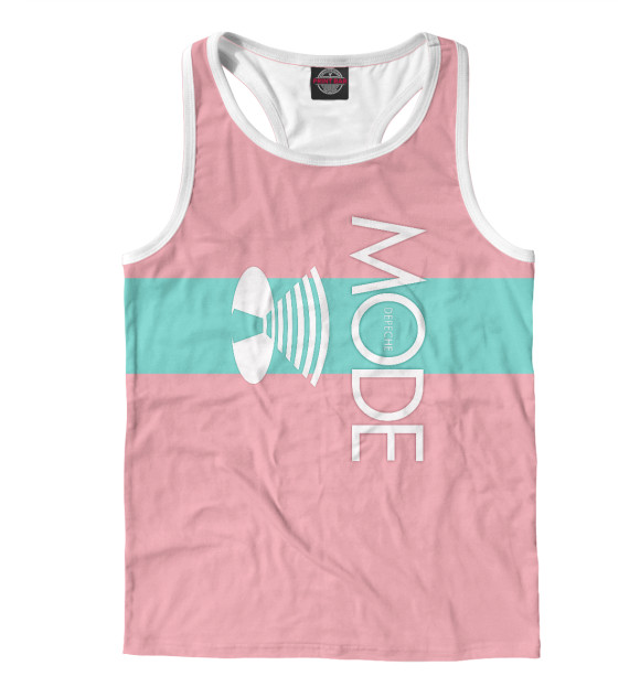 Мужская майка-борцовка с изображением MODE цвета Белый