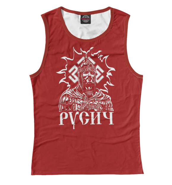 Майка для девочки с изображением Русич цвета Белый