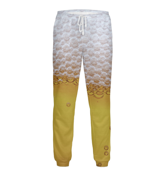 Мужские спортивные штаны с изображением Пиво цвета Белый