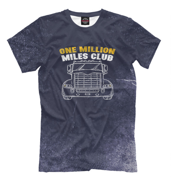 Футболка для мальчиков с изображением One Million Miles Club цвета Белый